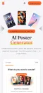 GeneratePoster.com on mobile