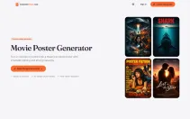GeneratePoster.com movie poster generator page